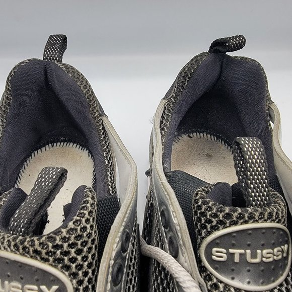 Nike Air Zoom Spiridon Cage x Stussy Pure Platinum Mens Size 12 Fashion Shoes
